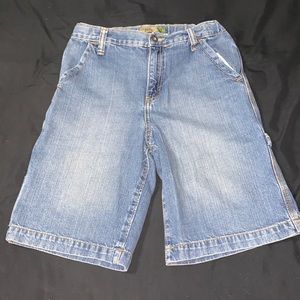 boys light wash jean shorts